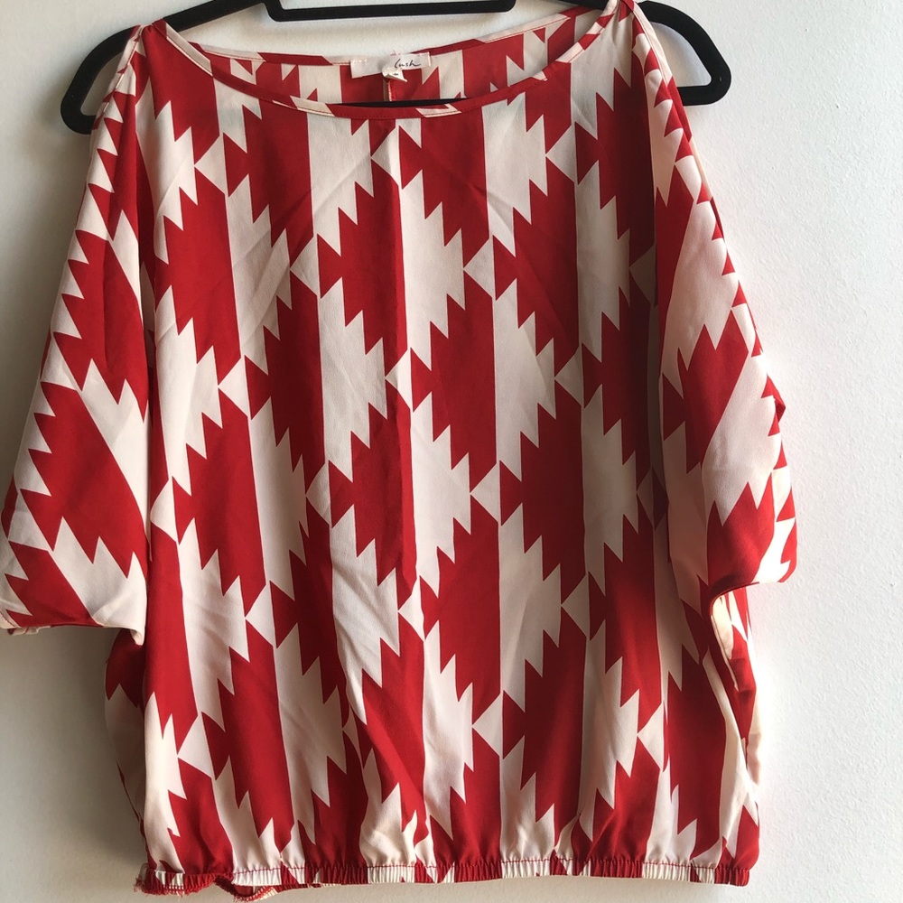 Cold shoulder blouse